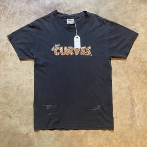 Y2K Wild About Curves Faded Black Humor Tee